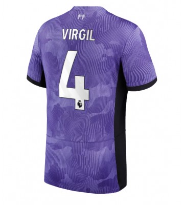 Liverpool Virgil van Dijk #4 Tredje trøje 2023-24 Kort ærmer